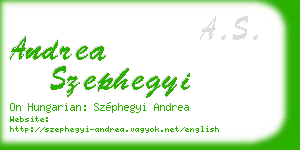 andrea szephegyi business card